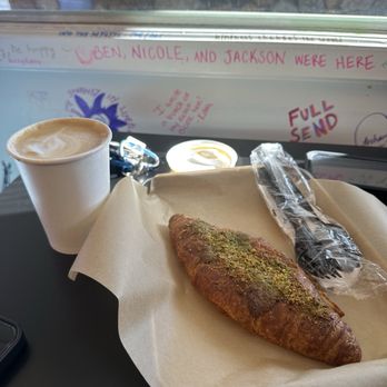 Backyard Brew - Pistachio croissant - Coffee & Tea Near Me - Charlotte , North Carolina Backyard Brew - Pistachio croissant - Coffee & Tea Near Me - Charlotte , North Carolina