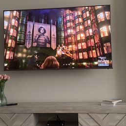 Mounted 65" TV Mounted 65" TV