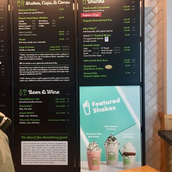 Shake Shack - Part of the menu - Burgers Near Me - Los Angeles, California