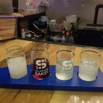 Colorado Sake - Got the sake flight (lychee, hibiscus,  cucumber,  horchata). Great ambiance and super friendly and helpful staff. - Breweries Near Me - Denver, Colorado
