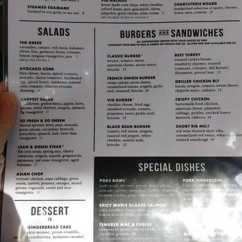 The Vig Fillmore - The food part of the menu - New American Near Me - Phoenix, Arizona The Vig Fillmore - The food part of the menu - New American Near Me - Phoenix, Arizona