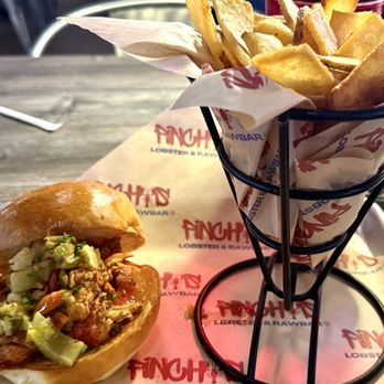 Pinchy's Lobster & Rawbar - Nashville Hot Lobster Roll and Fries - Seafood Near Me - Sevierville, Tennessee Pinchy's Lobster & Rawbar - Nashville Hot Lobster Roll and Fries - Seafood Near Me - Sevierville, Tennessee