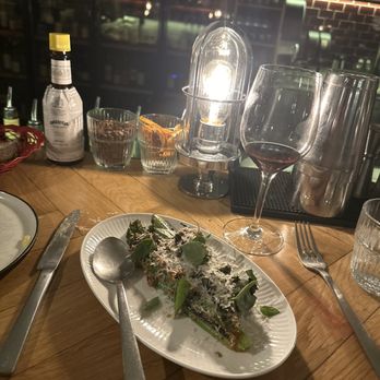 Bæst - Broccolini type veggie small plate with pest, etc (part of the 7 corse serving). SUPER DELICIOUS! - Italian Near Me - Copenhagen, 84