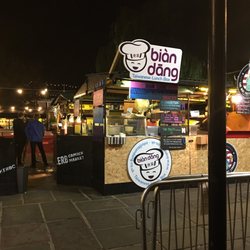 Bian Dang - Stall in Camden Market by night