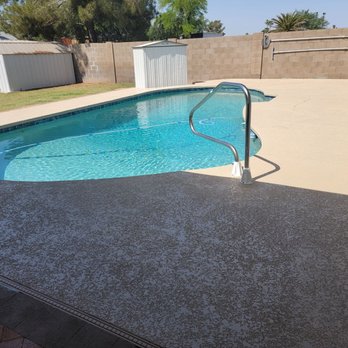 Innovative Pool Systems - Our new pool deck!  So beautiful! - Pool & Hot Tub Service Near Me - Scottsdale, Arizona
