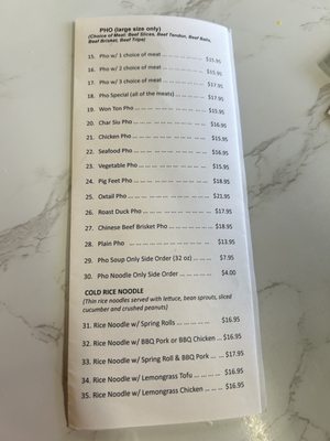 Menu photo 4 Pho 27 Cafe Honolulu, HI