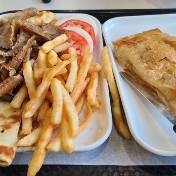 Nikkos Grecian Grill - Gyro plate and spinach pie, great fries - Greek Near Me - Mundelein, Illinois Nikkos Grecian Grill - Gyro plate and spinach pie, great fries - Greek Near Me - Mundelein, Illinois