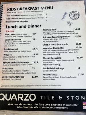 Menu photo 3 Seabrisa's Eatery Hollister, CA Menu photo 3 Seabrisa's Eatery Hollister, CA