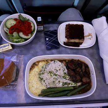 Delta Air Lines - Chicken dinner - Airlines Near Me - Atlanta, Georgia