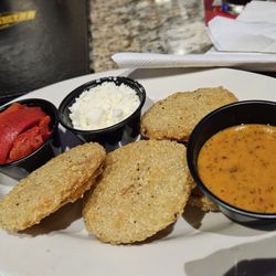 Half Wall – Port Orange - Fried green tomatoes with toppings on side