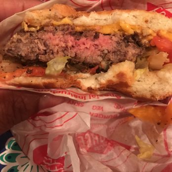 Fatburger & Buffalo's Express - Asked for well done.. this is ridiculous - Burgers Near Me - Pasadena, California
