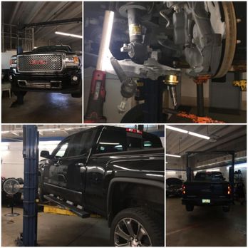 Guidis MB Shop - Front end suspension service on GM products like this GMC Sierra Denali. - Auto Repair Near Me - Miami, Florida Guidis MB Shop - Front end suspension service on GM products like this GMC Sierra Denali. - Auto Repair Near Me - Miami, Florida