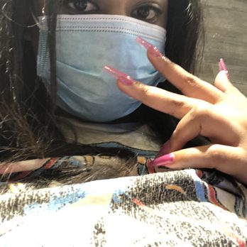 Lalu'a Nails & Spa - mask selfie (Ken did pedicure) - Nail Salons Near Me - Silver Spring, Maryland