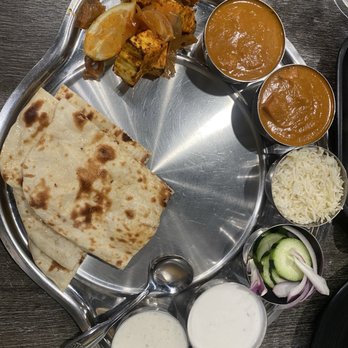 Indian Cafe - order variety veg: vegetable thali for 1 - Indian Near Me - Manteca, California