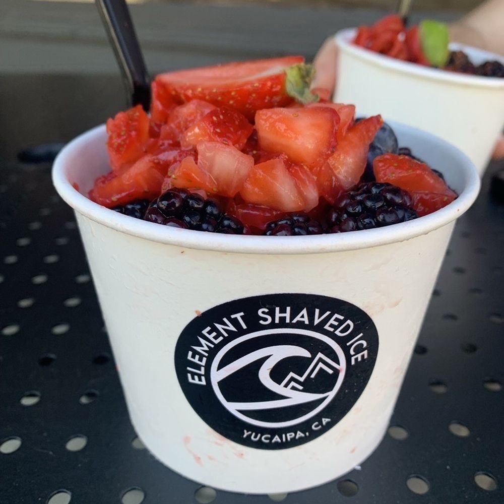 Element Shaved Creamery - Strawberry shaved ice with berries - Desserts Near Me - Yucaipa, California Element Shaved Creamery - Strawberry shaved ice with berries - Desserts Near Me - Yucaipa, California