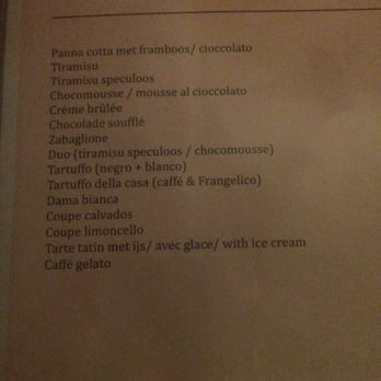 Testa Rossi - Dessert menu - Italian Near Me - Diegem, VBR