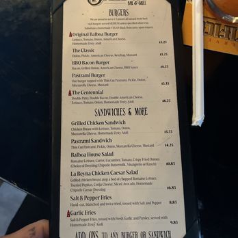The Balboa South - Menu - Burgers Near Me - Chula Vista, California The Balboa South - Menu - Burgers Near Me - Chula Vista, California