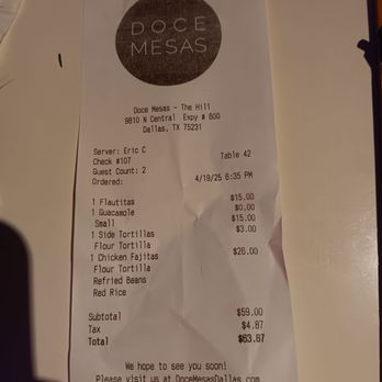 Doce Mesas - Mexican Near Me - Dallas, Texas