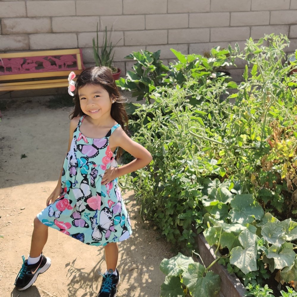 Belltower Montessori Academy - In front of the edible garden at Belltower - Preschools Near Me - Corona, California