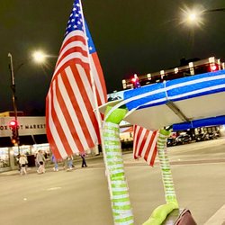 Ride With The Bike - American Flag on Bike Pedicab-June 2022