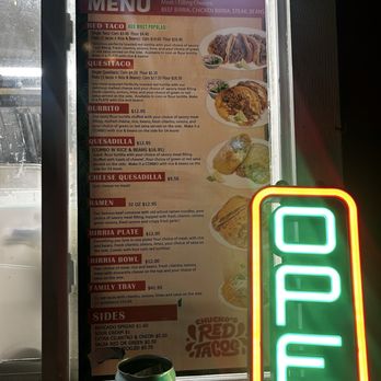 Chucho’s Red Tacos | West Allis - Menu (2 of 2) - Food Trucks Near Me - West Allis, Wisconsin Chucho’s Red Tacos | West Allis - Menu (2 of 2) - Food Trucks Near Me - West Allis, Wisconsin