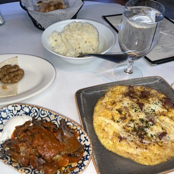 Ottoman Taverna - Beef Kibbeh, Chicken Adana Kebap, omelette, side of rice - Mediterranean Near Me - Washington, DC, District of Columbia