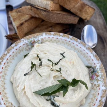The Restaurant - Friday Harbor House - The whipped goat cheese and house made bread - New American Near Me - Friday Harbor, Washington