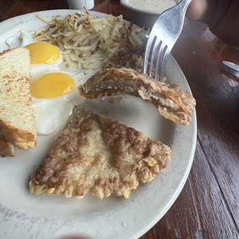 Cafe 290 - Super thin chicken fried steak - Breakfast & Brunch Near Me - Manor, Texas