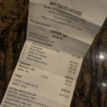 My Taco House - Tacos Near Me - Modesto, California