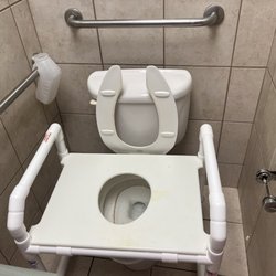 Fairburn Health Care Center - No toilet paper at all. Sticky urine on the back and filthy.