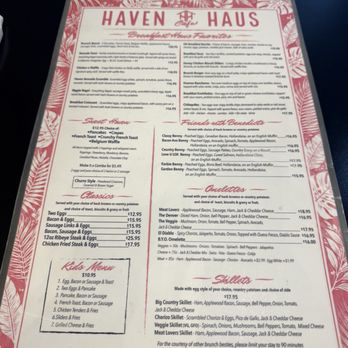 Haven Haus Cafe - Menu - Breakfast & Brunch Near Me - Rancho Cucamonga, California Haven Haus Cafe - Menu - Breakfast & Brunch Near Me - Rancho Cucamonga, California