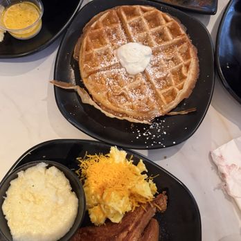 Gritz N' Wafflez - BET Breakfast plate (waffle pictured) - Breakfast & Brunch Near Me - Los Angeles, California Gritz N' Wafflez - BET Breakfast plate (waffle pictured) - Breakfast & Brunch Near Me - Los Angeles, California