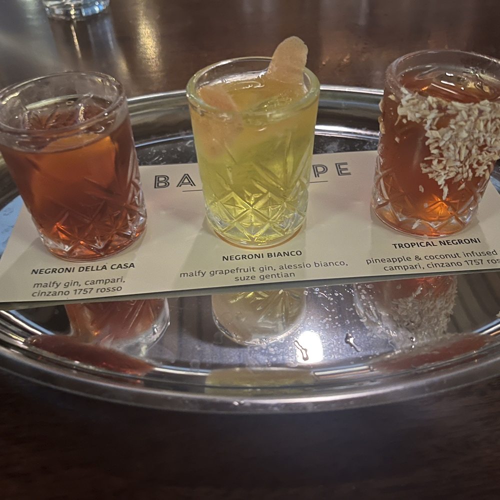 Bar Volpe - Negroni flight - Italian Near Me - Boston, Massachusetts Bar Volpe - Negroni flight - Italian Near Me - Boston, Massachusetts