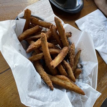 Monkey Town Brewing Company - Fried pickle spears - Breweries Near Me - Dayton, Tennessee Monkey Town Brewing Company - Fried pickle spears - Breweries Near Me - Dayton, Tennessee