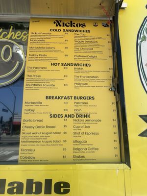 Menu photo 3 Nickos Sandwiches Glendale, CA Menu photo 3 Nickos Sandwiches Glendale, CA