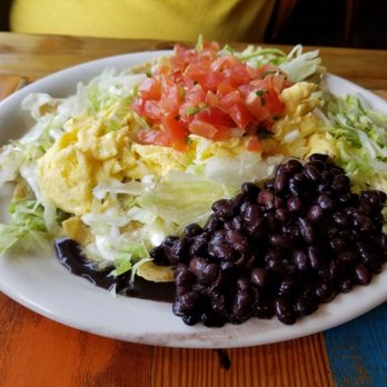 Oahu Mexican Grill - Chilaquiles (more of a salad than Chilaquiles!) - Tex-Mex Near Me - Honolulu, Hawaii