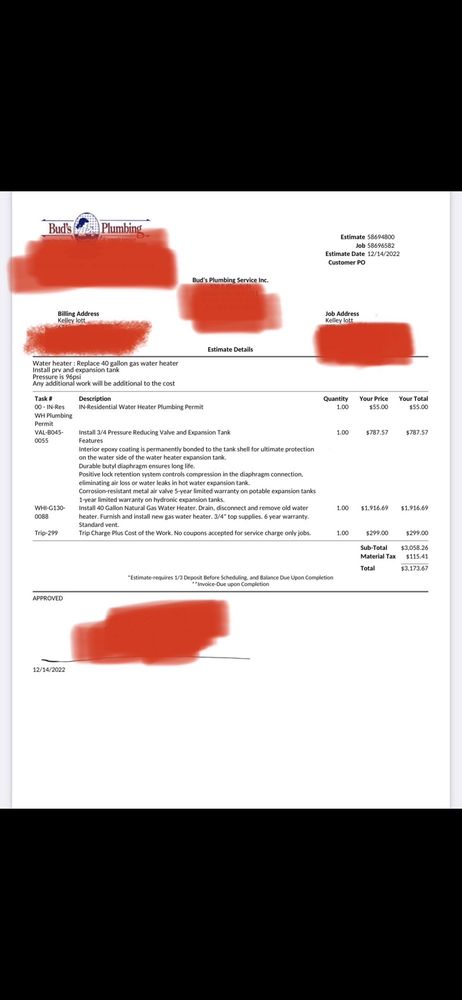 Slide of Bud's Plumbing & Repair Service