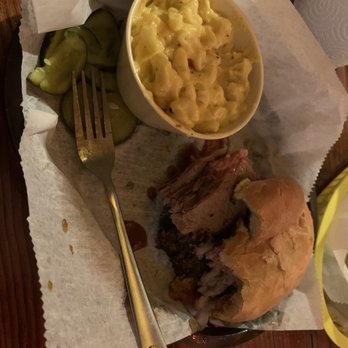 The Joint - Beef Brisket Sandwich side of Mac & Cheese - Barbeque Near Me - New Orleans, Louisiana The Joint - Beef Brisket Sandwich side of Mac & Cheese - Barbeque Near Me - New Orleans, Louisiana