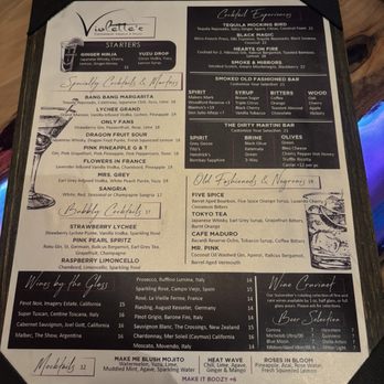 Violette's Restaurant - Cocktail Menu - Italian Near Me - Woodbridge Township, New Jersey Violette's Restaurant - Cocktail Menu - Italian Near Me - Woodbridge Township, New Jersey
