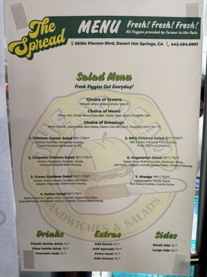 Menu photo 2 The Spread Desert Hot Springs, CA Menu photo 2 The Spread Desert Hot Springs, CA