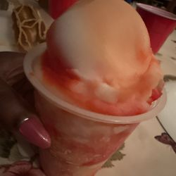 Passion fruit, fruit punch and lemon mix.