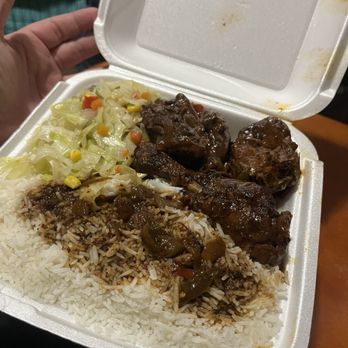 J & J One Stop Grill - Steamed Vegetables White Rice Brown Stewed Chicken - Barbeque Near Me - Decatur, Georgia J & J One Stop Grill - Steamed Vegetables White Rice Brown Stewed Chicken - Barbeque Near Me - Decatur, Georgia