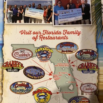Crabby's Oceanside - Seafood Near Me - Daytona Beach, Florida
