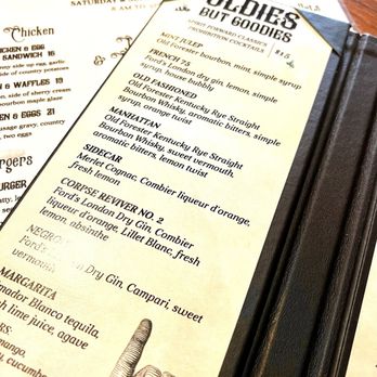 Julep Cast Iron Kitchen + Drink - Partial drink menu. - New American Near Me - Brea, California
