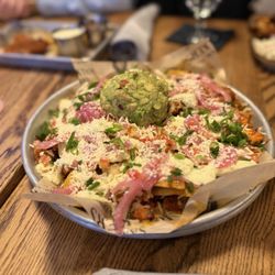 Sam Walker’s - Nachos with Buffalo Chicken and Guacamole