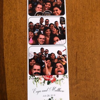 Giant Photo Booth - Photo booth pictures of the bride and groom and her cousins having blast at their wedding in Malibu! - Photo Booth Rentals Near Me