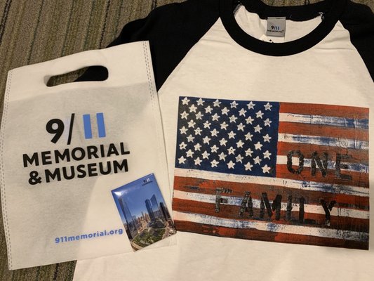 Photo of 9/11 Tribute Museum - New York, NY, US. 9/11 One Family t-shirt