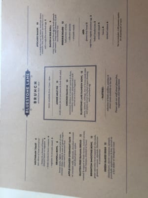 Menu photo 8 Bluestone Lane Rittenhouse Café Philadelphia, PA Menu photo 8 Bluestone Lane Rittenhouse Café Philadelphia, PA