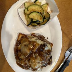 Beef 'O' Brady's - The Dubliner (open faced roast beef on toast with mashed potatoes)