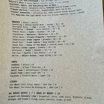 Saltbreaker - Menu 4/7/2024 - Cocktail Bars Near Me - Alameda, California Saltbreaker - Menu 4/7/2024 - Cocktail Bars Near Me - Alameda, California